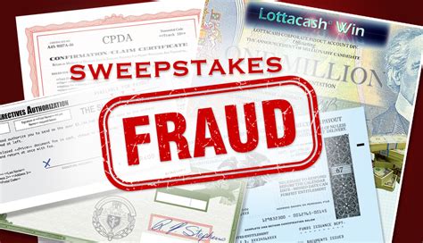 list of fraud sweepstakes.